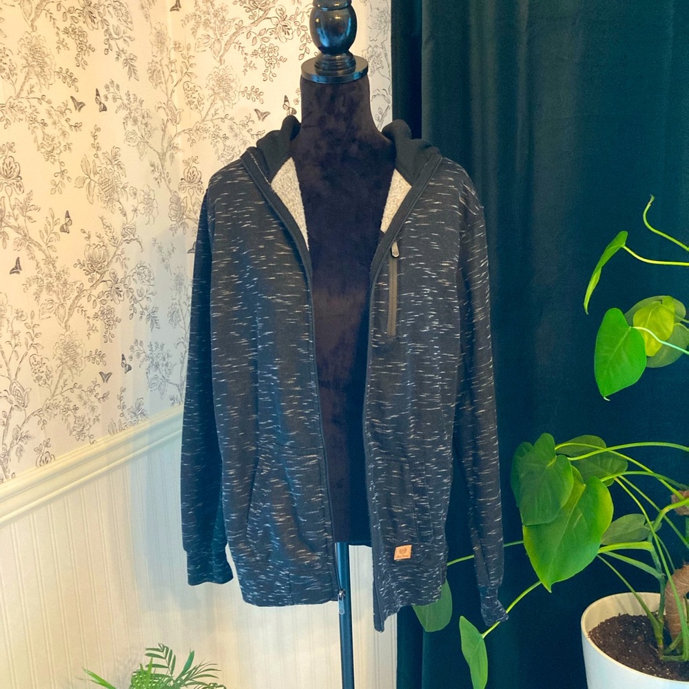 Men’s Grey Zip-Up Jacket.